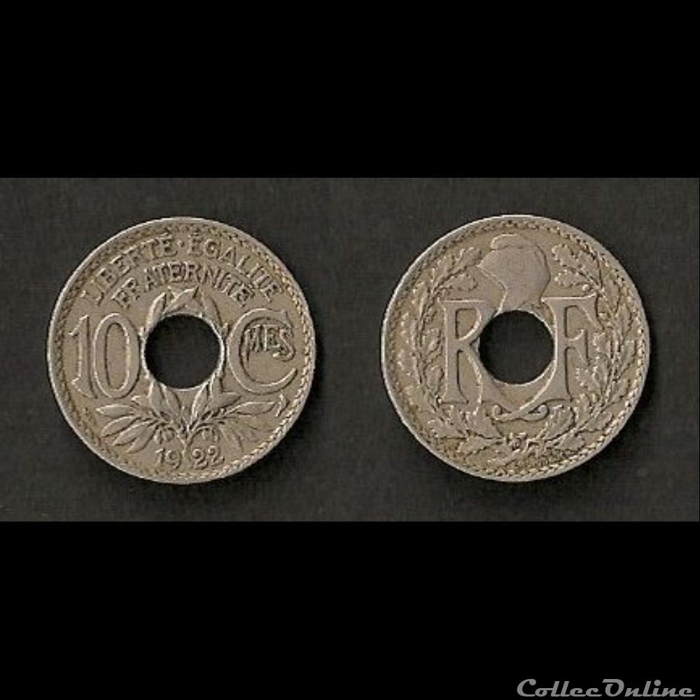 10 Cts Lindauer 1922 Poissy monnaie france moderne 10 cts lindauer 1922 poissy