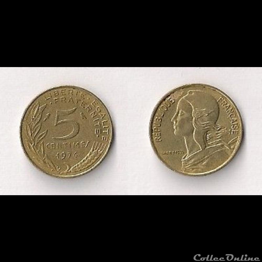 5 Cts Marianne 1974 monnaie france moderne 5 cts marianne 1974