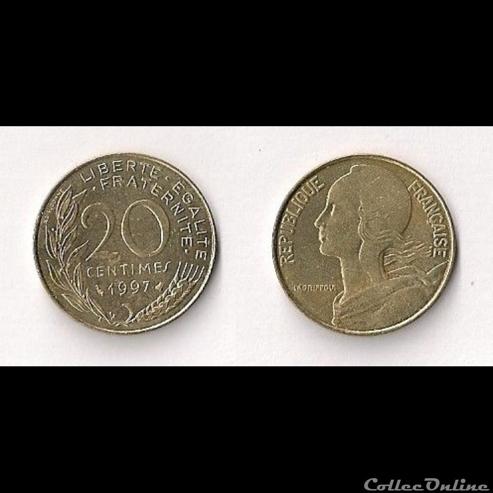 20 Cts Marianne 1997 monnaie france moderne 20 cts marianne 1997