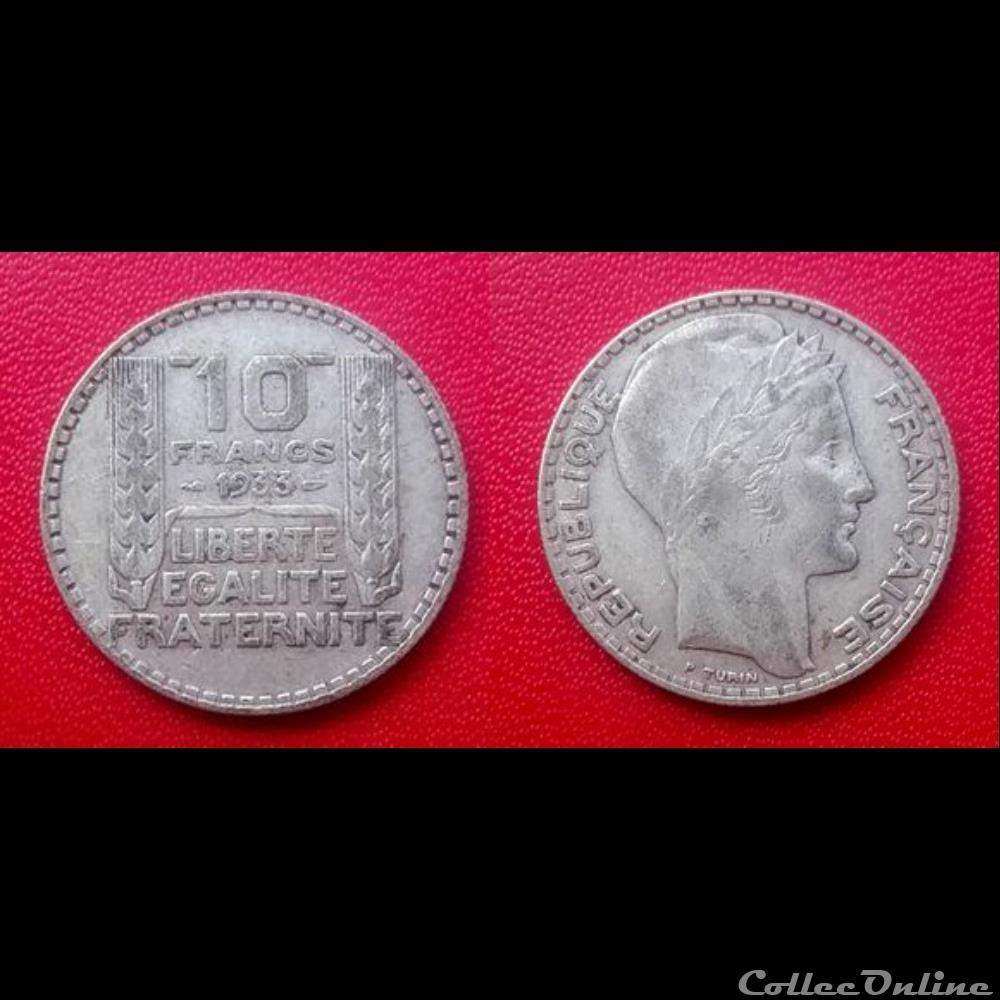 10 Francs Turin (Argent) 1933 monnaie france moderne 10 francs turin argent 1933