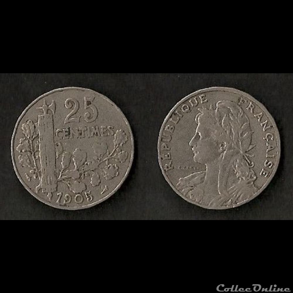 25 Centimes Patey 1905 monnaie france moderne 25 centimes patey 1905