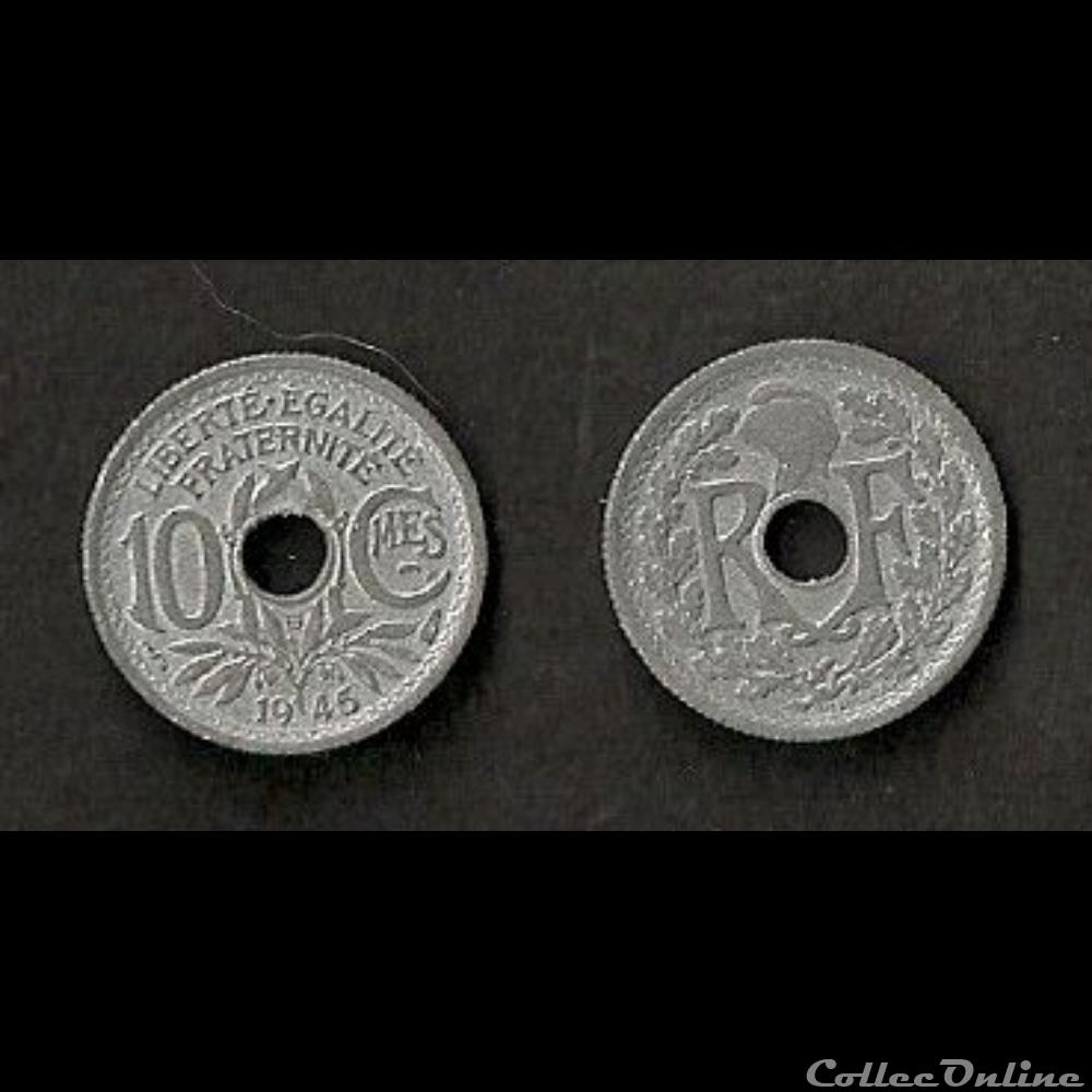 10 Cts Lindauer Petit Module 1945 B monnaie france moderne 10 cts lindauer petit module 1945 b
