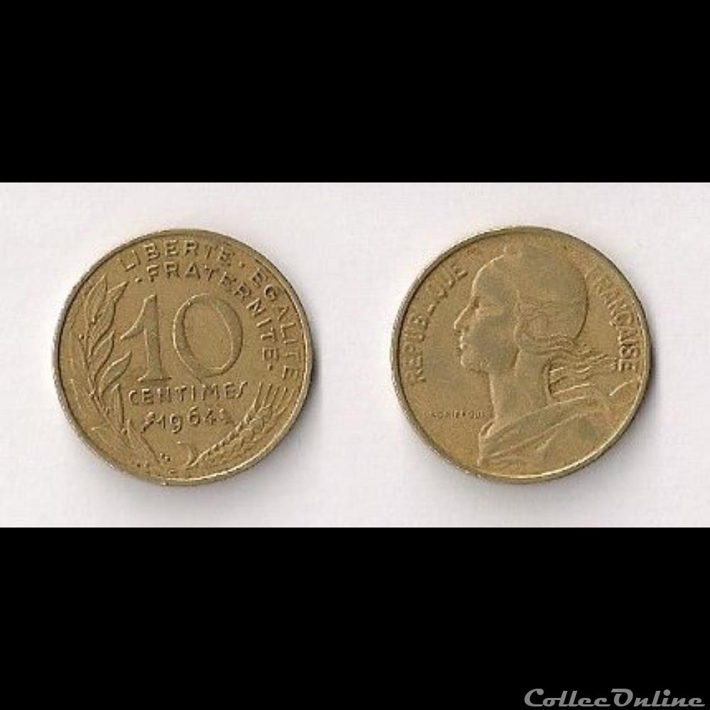 10 Cts Marianne 1964 monnaie france moderne 10 cts marianne 1964