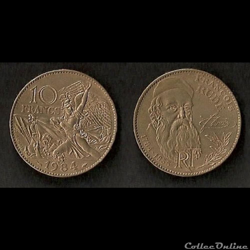 10 Francs François Rude 1984 (Tranche A) monnaie france moderne 10 francs francois rude 1984 tranche a