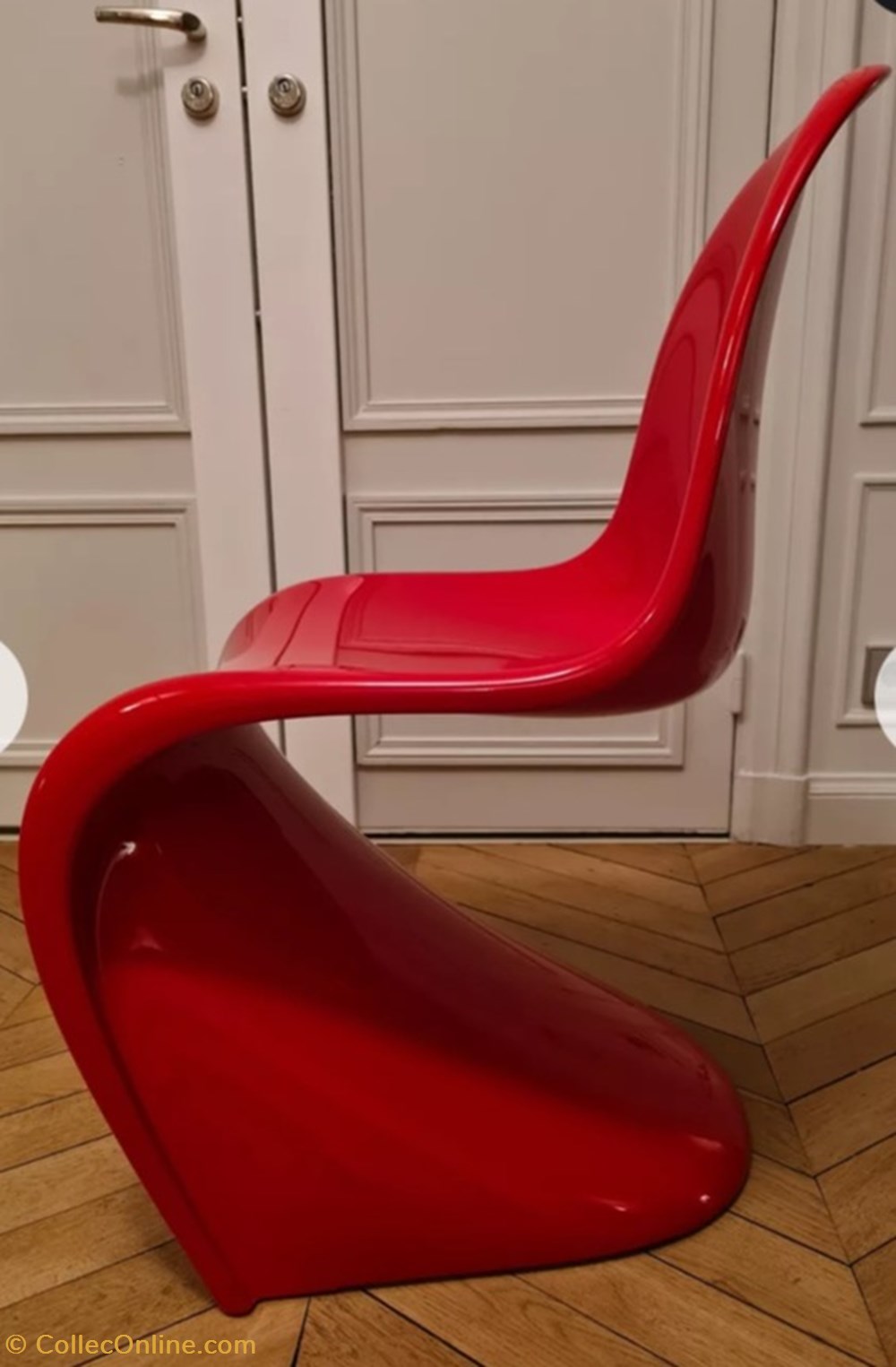 Panton chair rouge art antiquites meubles panton chair rouge