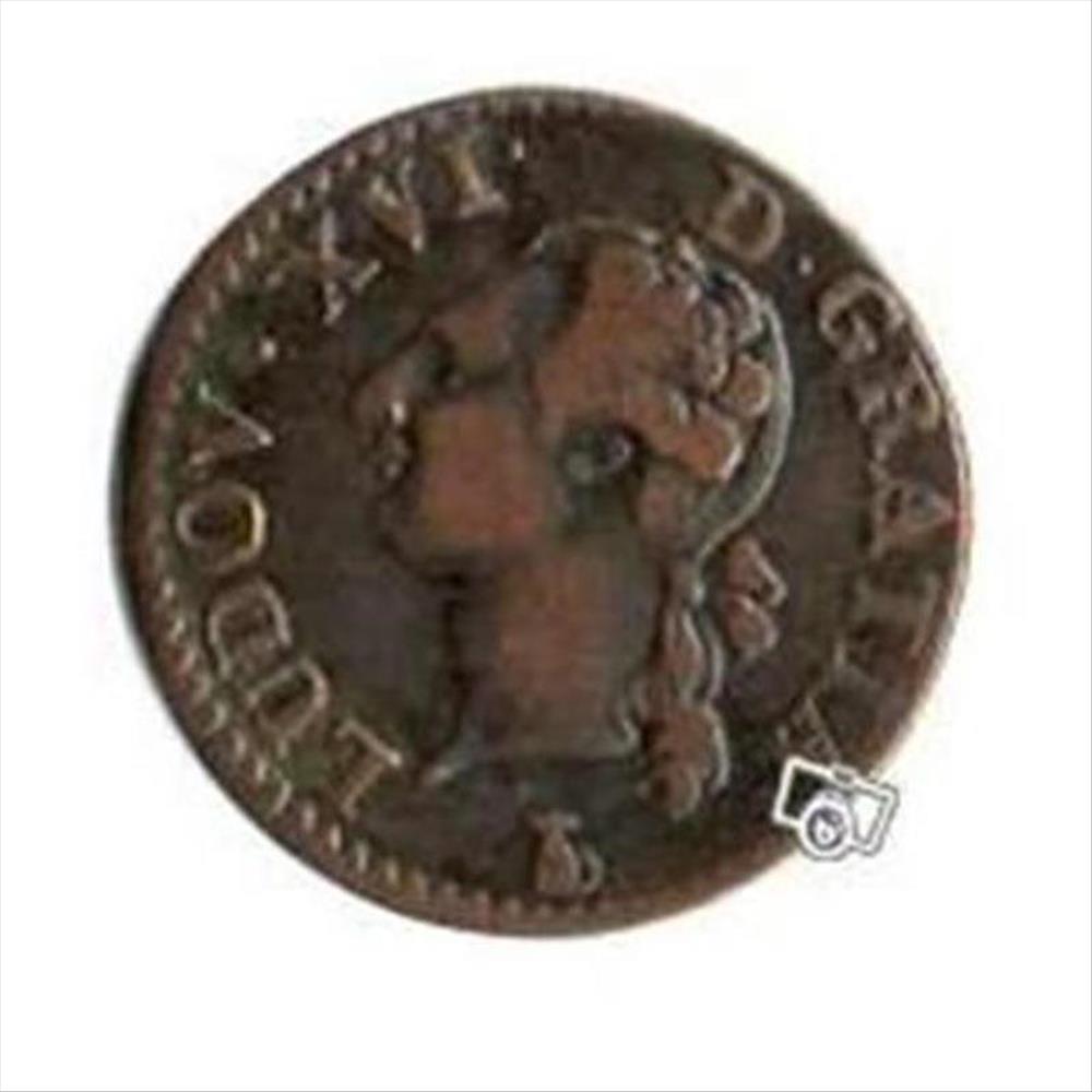 monnaie france royale liard de louis xvi 1790