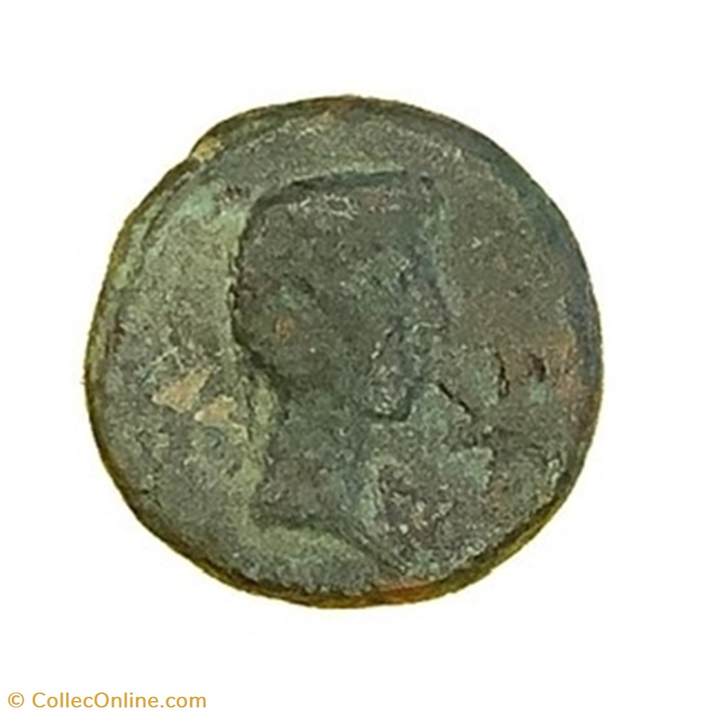 Augustus bronze provincial coin ancient to roman republicain imperial augustus bronze provincial coin