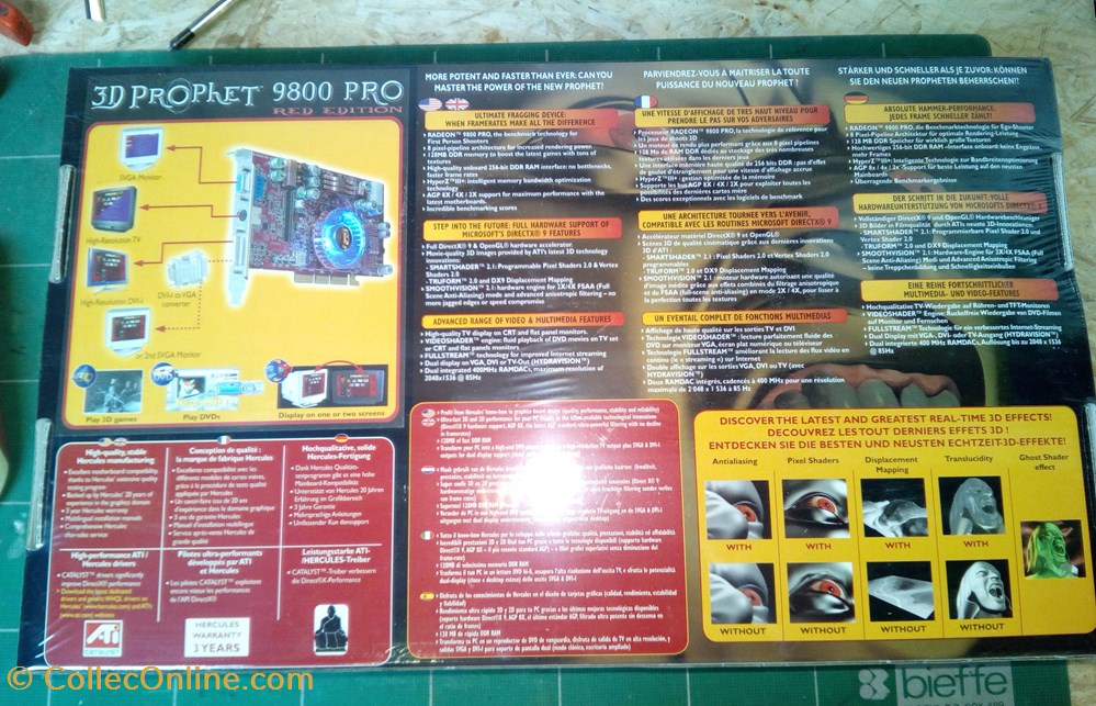 3D Prophet 9800PRO Red Edition informatique composants cartes graphiques 3d prophet 9800pro red edition