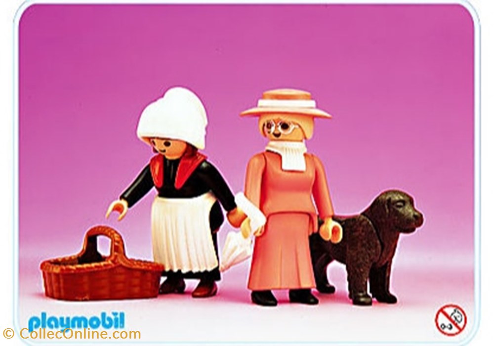 jeux jouets grand mere au marche et bonne complet sans boite 5500 playmobil n 7