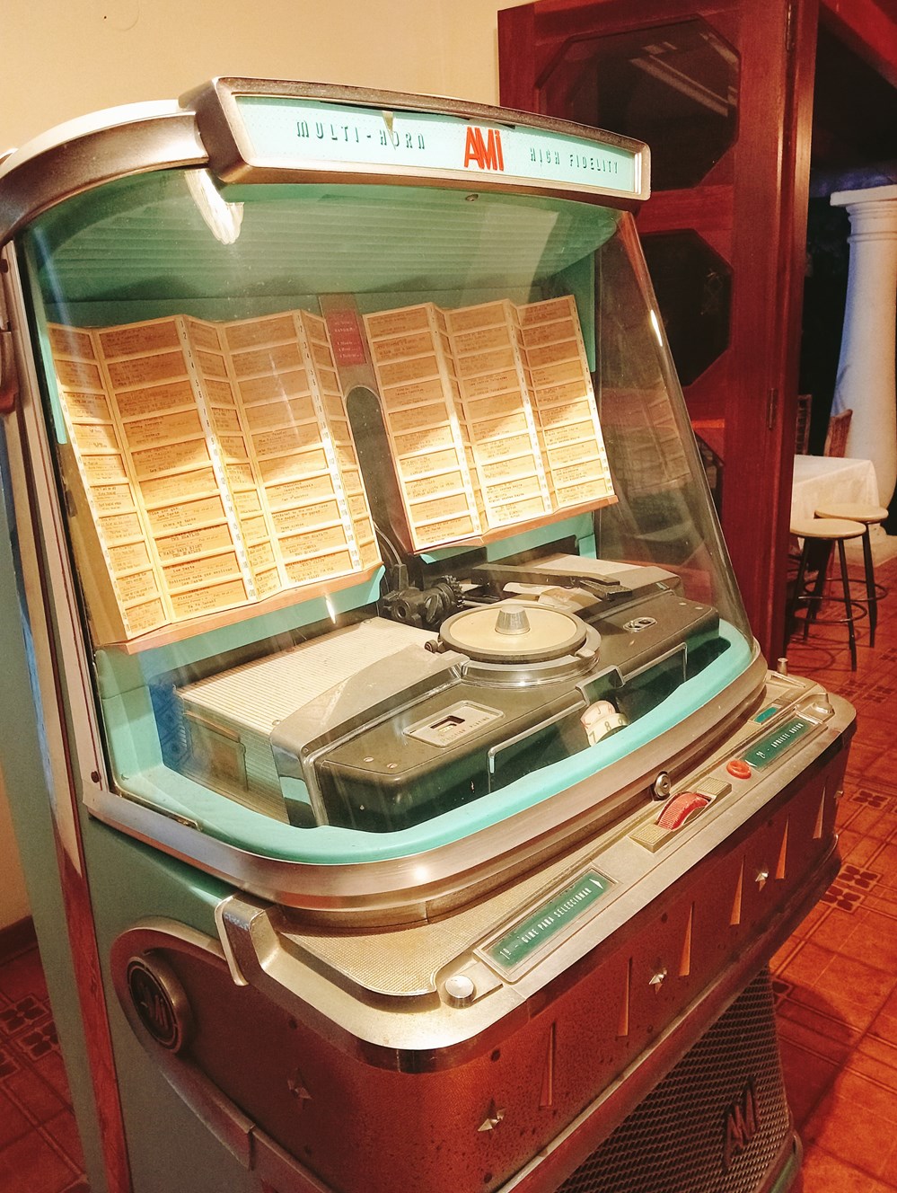 electro vintage jukebox rockola ami 1952 modelo jdi 200