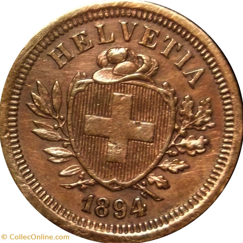 SUISSE 1 Centime (Rappen) 1894 Berne monnaies europe medievale suisse 1 centime rappen 1894 berne
