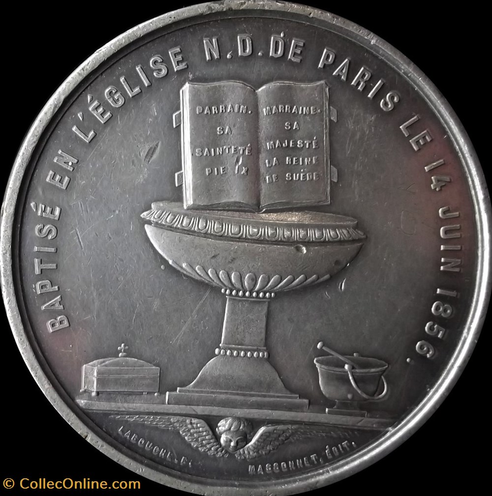 Médaille Napoléon Eugène Louis Jean Joseph Né a Paris Le 16 Mars 1856 medailles medaille napoleon eugene louis jean joseph ne a paris le 16 mars 1856