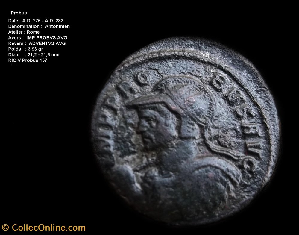 PROBUS RIC V Probus 157 monnaies antiques a romaines republicaines imperiales probus ric v probus 157