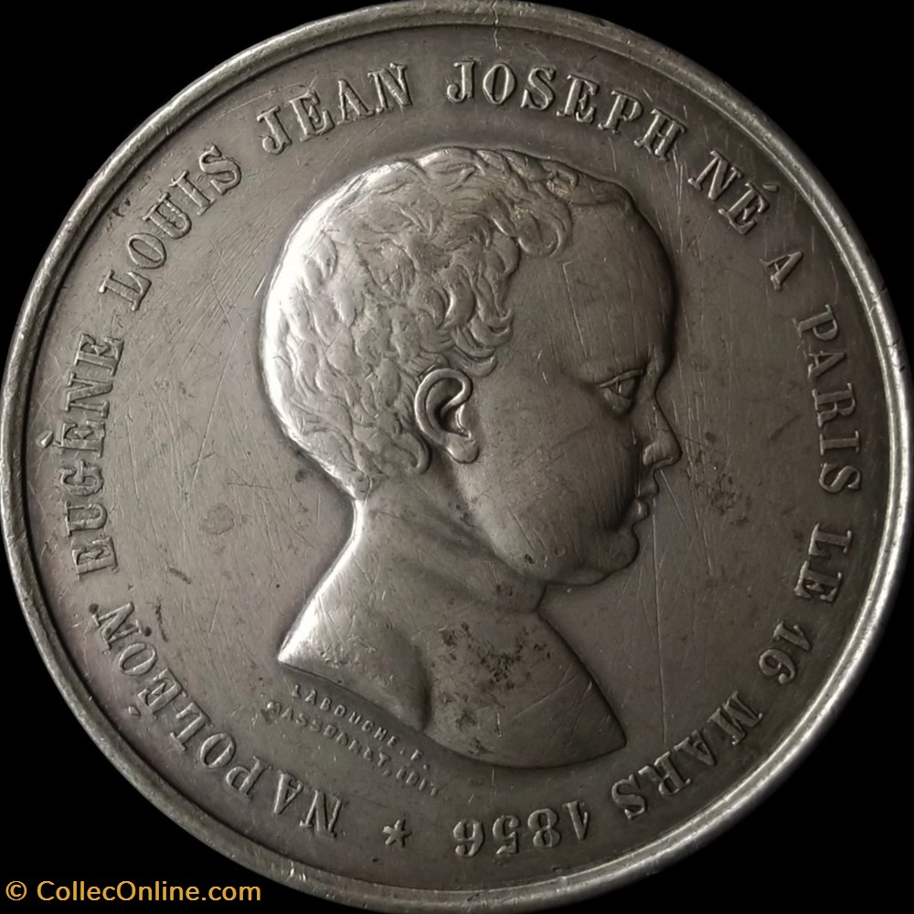 Médaille Napoléon Eugène Louis Jean Joseph Né a Paris Le 16 Mars 1856 medailles medaille napoleon eugene louis jean joseph ne a paris le 16 mars 1856