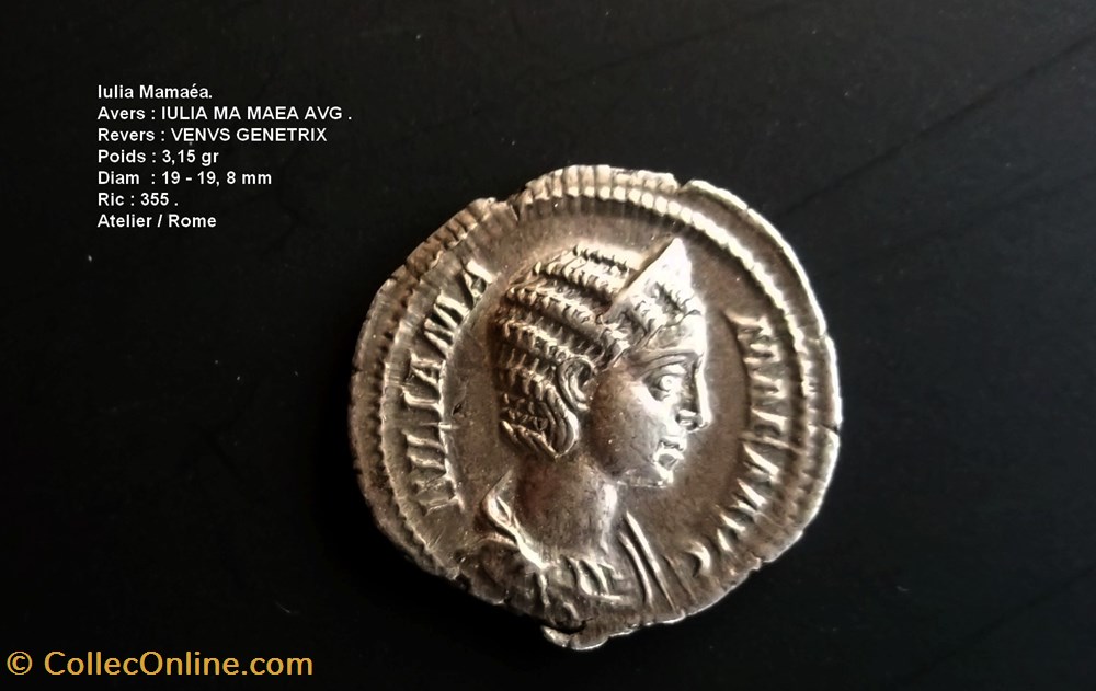 monnaies antiques romaines republicaines imperiales julia mamaea