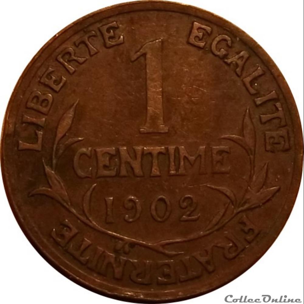 1 Centime Daniel Dupuis 1902 monnaie antique romaine 1 centime daniel dupuis 1902