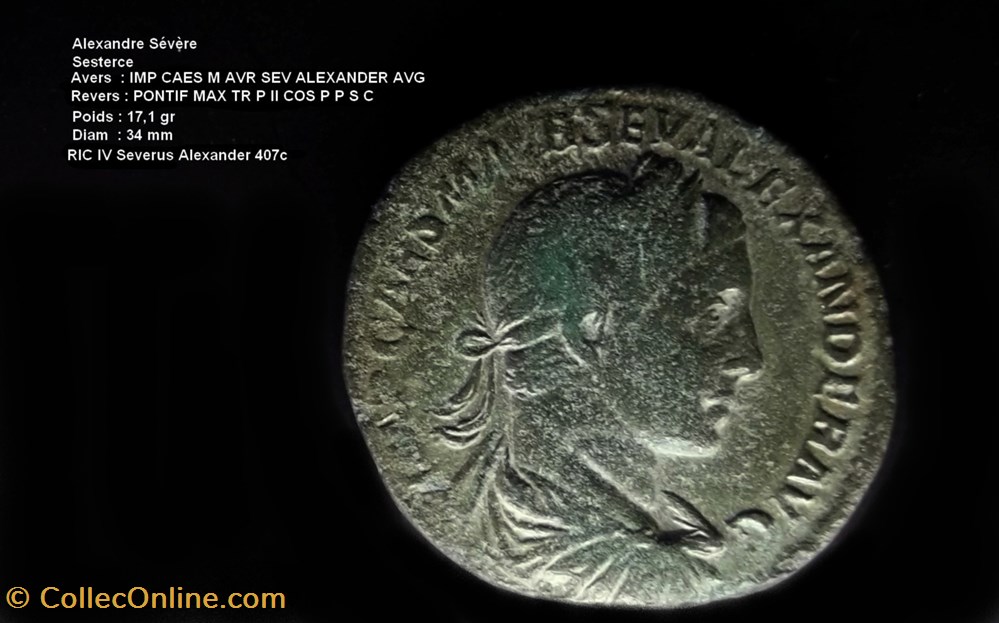 ALEXANDRE SEVERE monnaies antiques romaines republicaines imperiales alexandre severe