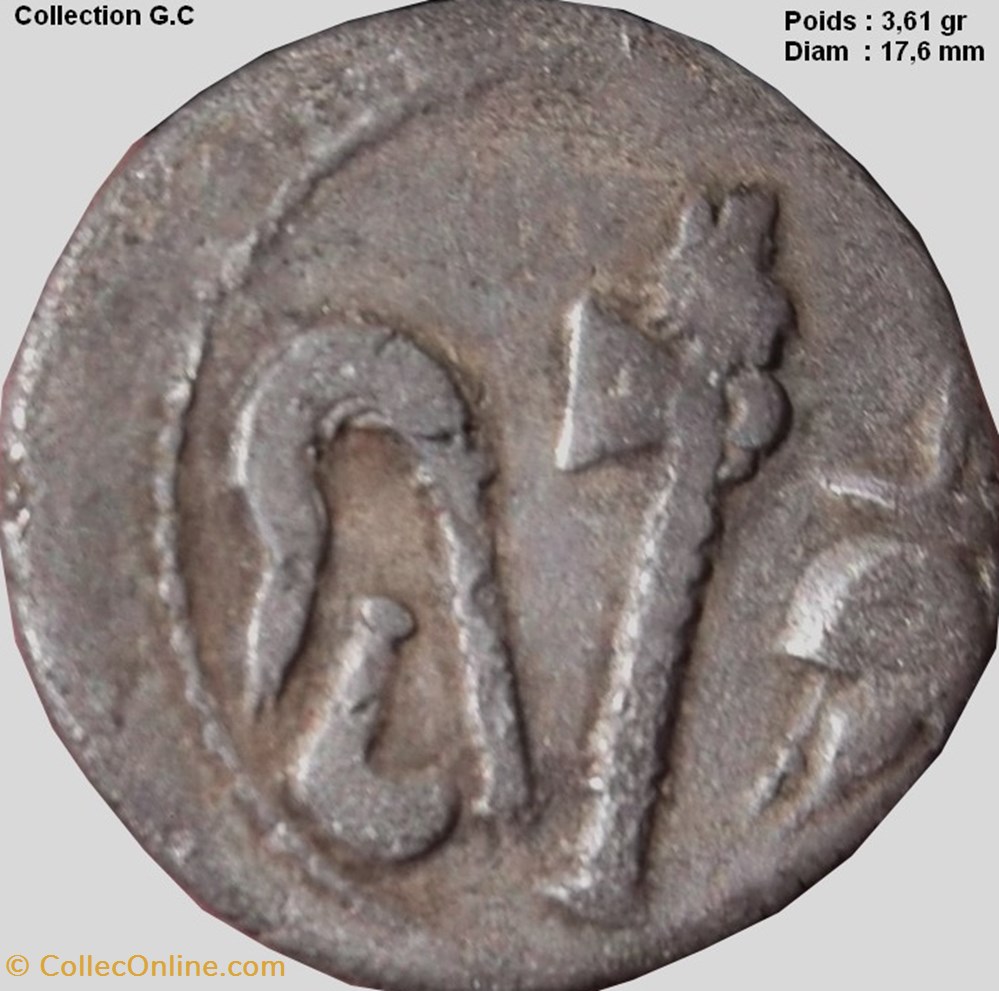 JULES CÉSAR Denier monnaies antiquite av jc ap romaines republicaines imperiales jules cesar denier