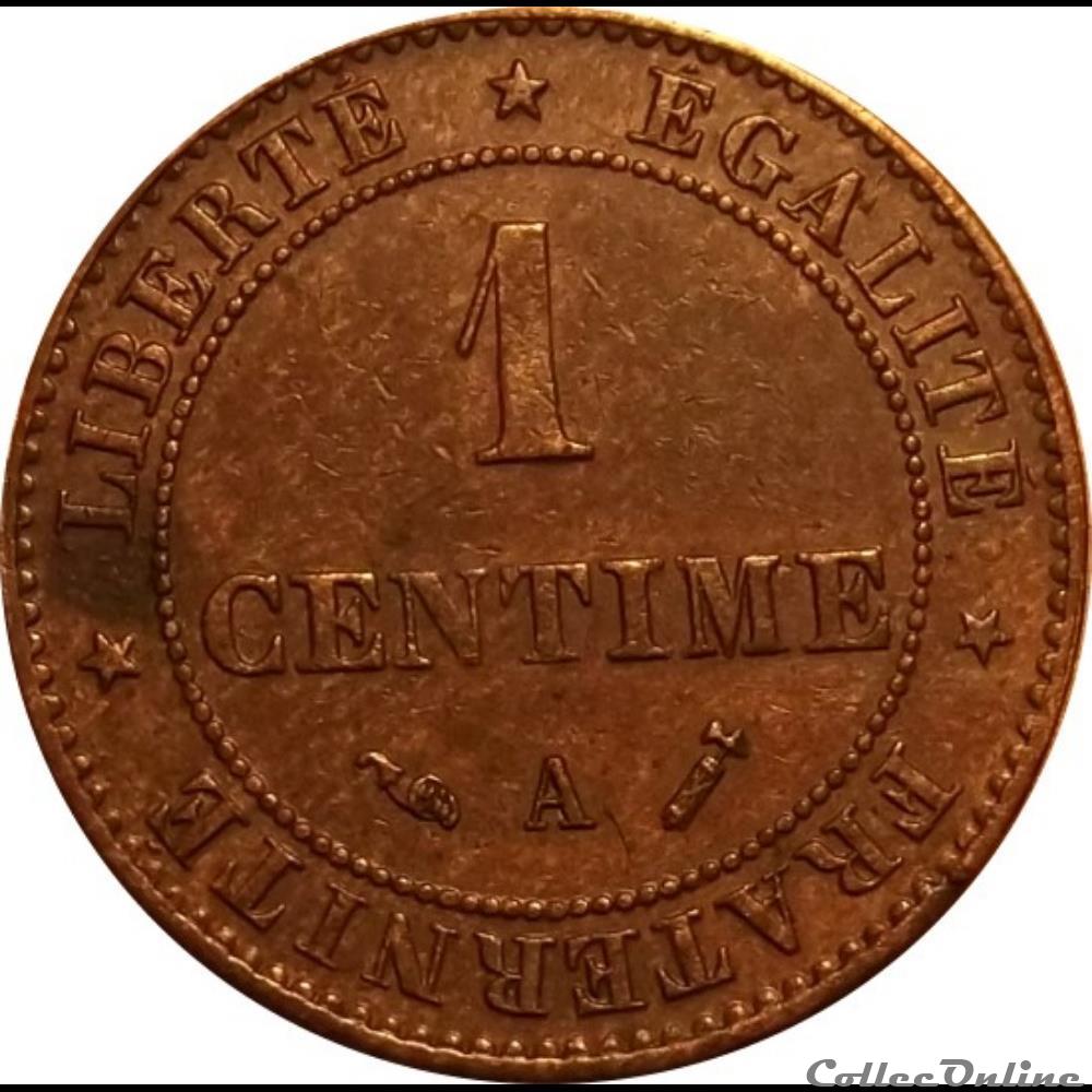 1 Centime Cérès 1890 A monnaie antique romaine 1 centime ceres 1890 a