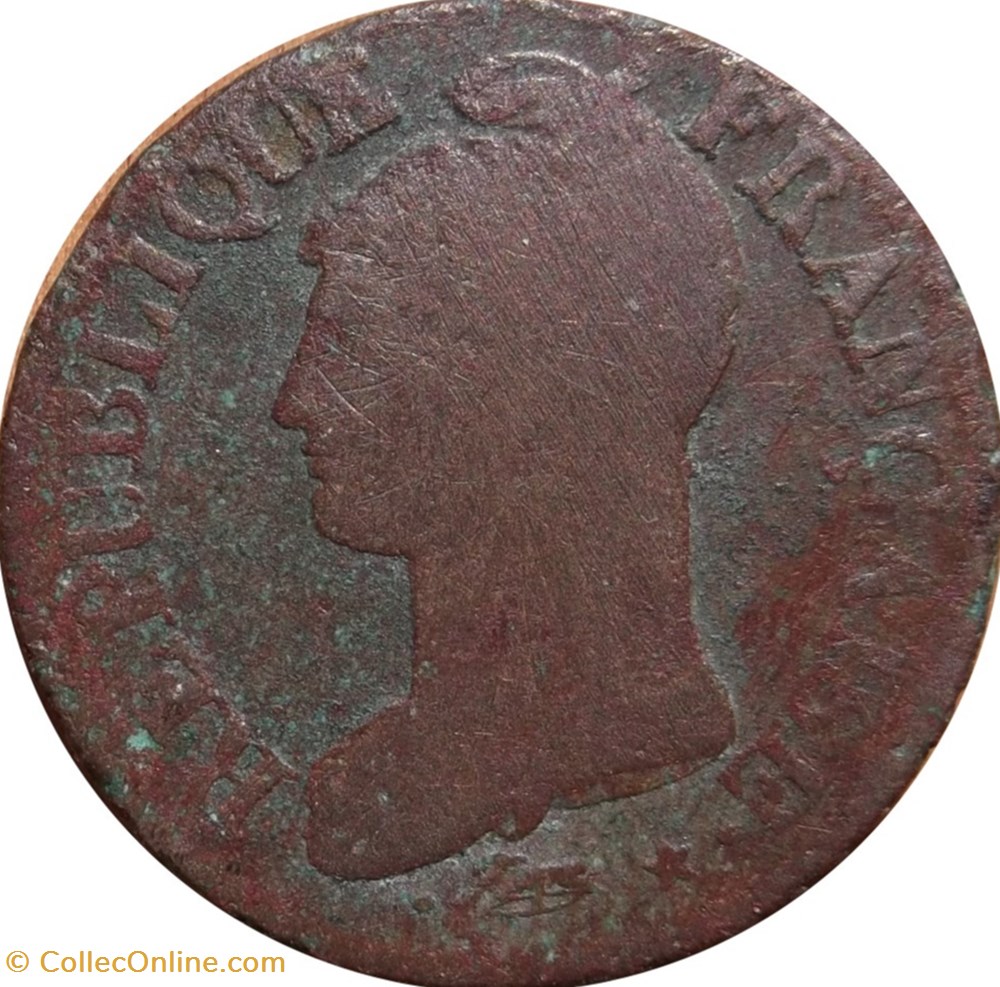 Cinq centimes Dupré, grand module 1797 Strasbourg F.115/12 monnaies cinq centimes dupre grand module 1797 strasbourg f 115 12
