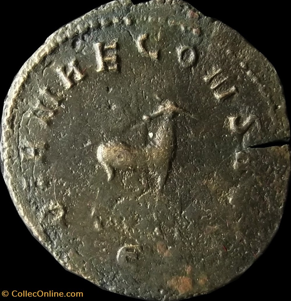 Gallien (Publius Licinius Egnatius Gallienus) ric 181 Épouse : Salonine monnaies antiques romaines republicaines imperiales gallien publius licinius egnatius gallienus ric 181 epouse salonine
