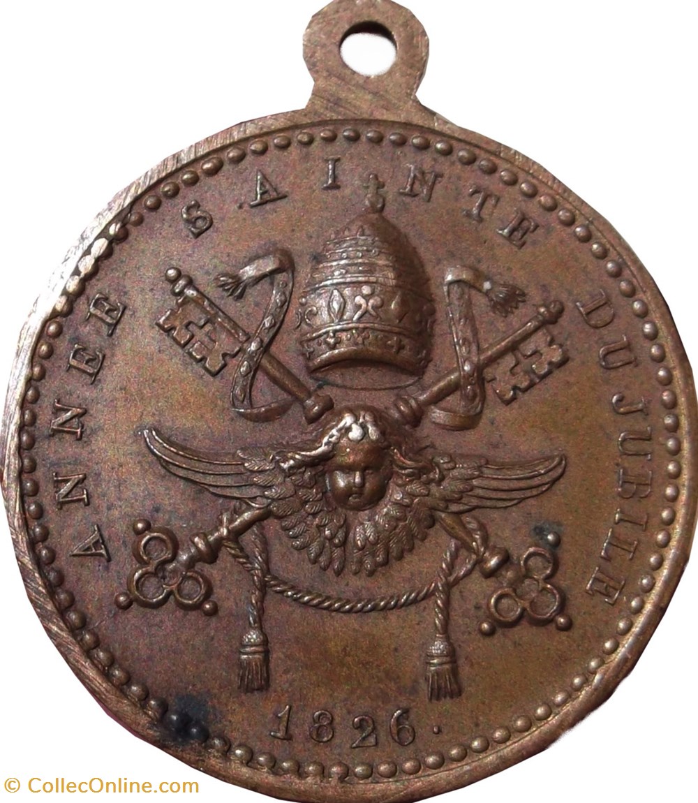 Médaille du pape Léon XII VATICAN ET ÉTATS PONTIFICAUX 1826 medailles medaille du pape leon xii vatican et etats pontificaux 1826