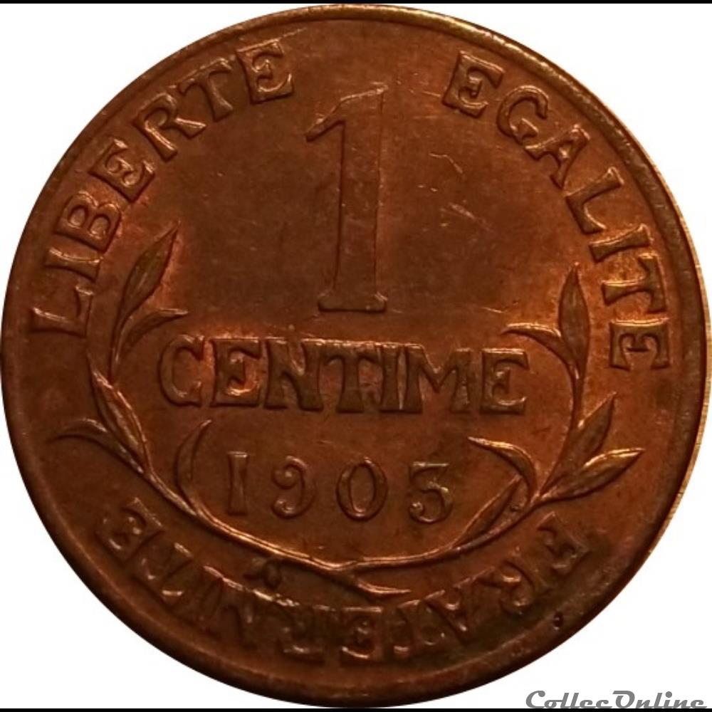 1 Centime Daniel Dupuis 1903 monnaie antique romaine 1 centime daniel dupuis 1903