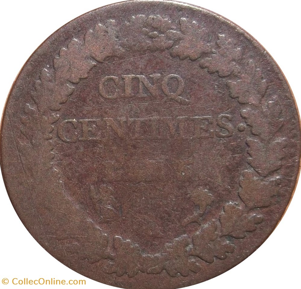 Cinq centimes Dupré, grand module 1797 Paris F.115/1 monnaies cinq centimes dupre grand module 1797 paris f 115 1