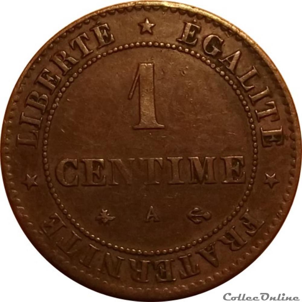 1 Centime Cérès 1878 A monnaie france moderne 1 centime ceres 1878 a