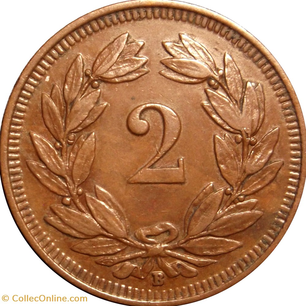 SUISSE 2 Centimes (Rappen) 1913 Berne monnaies europe medievale suisse 2 centimes rappen 1913 berne