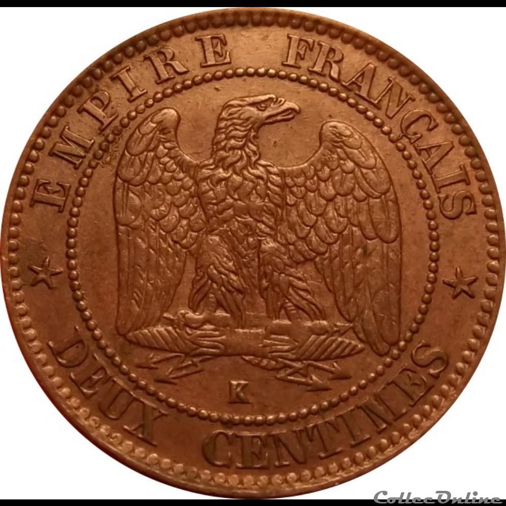 2 CENTIMES 1856 K monnaie france moderne 2 centimes 1856 k