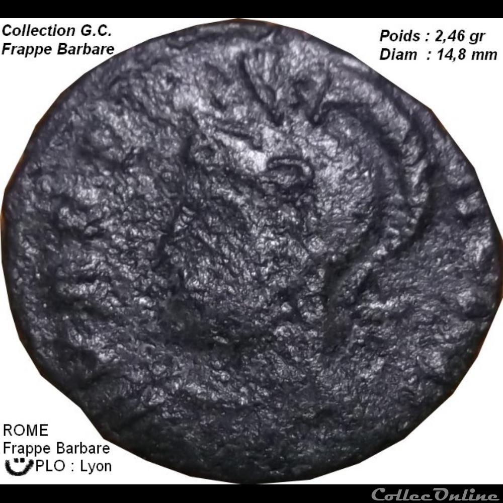 monnaie antique romaine rome les louves frappe barbare