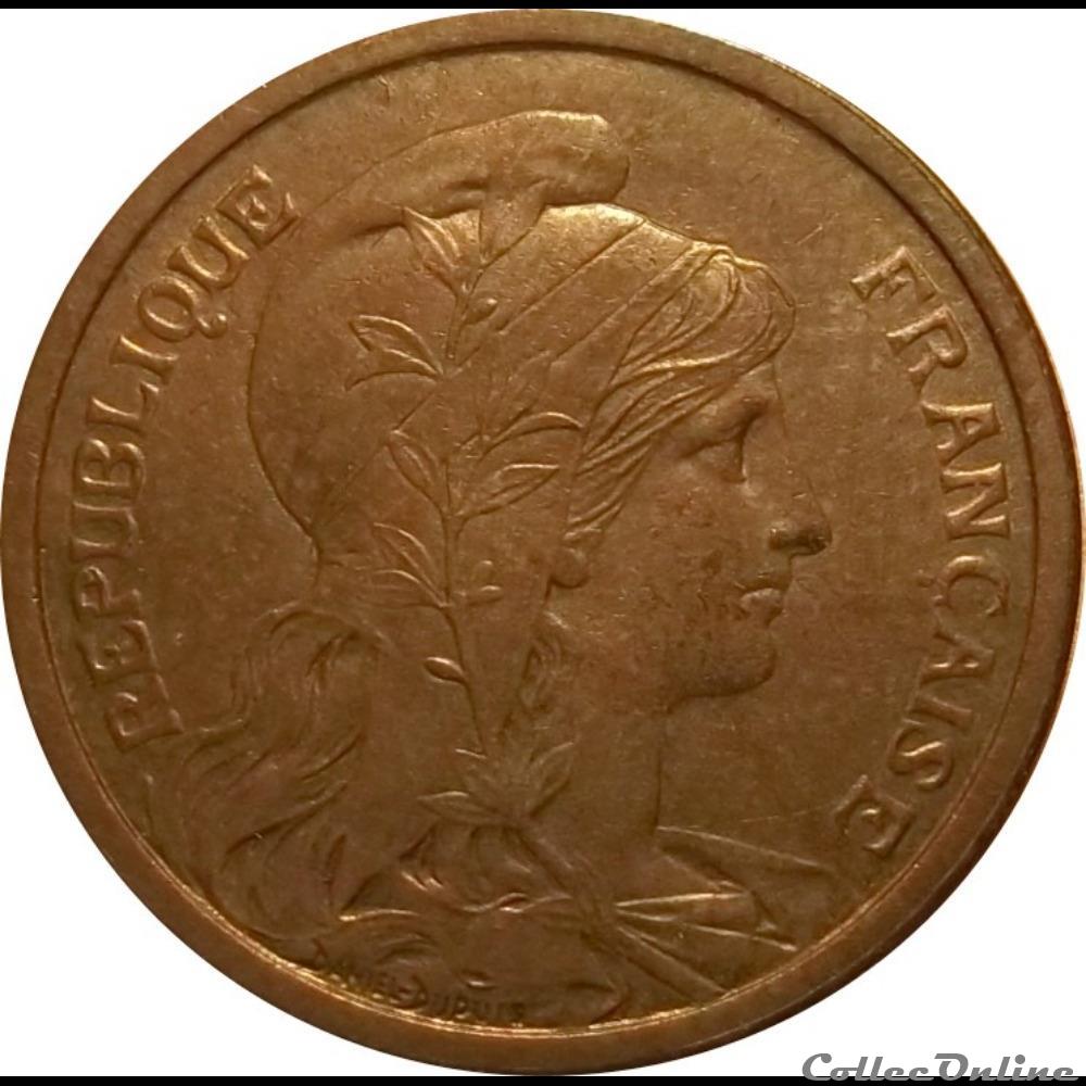 monnaie france moderne deux centimes daniel dupuis 1920