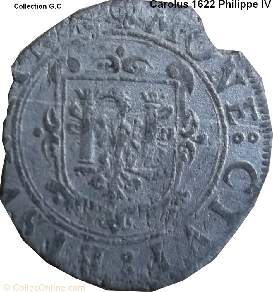 Carolus 1622 Philippe IV monnaie feodale carolus 1622 philippe iv