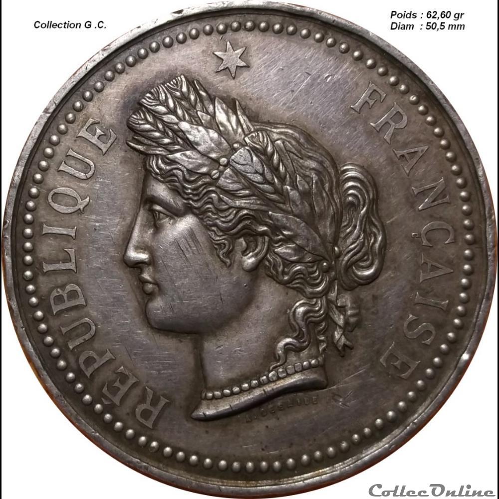 medaille france er empire numismatique agricole