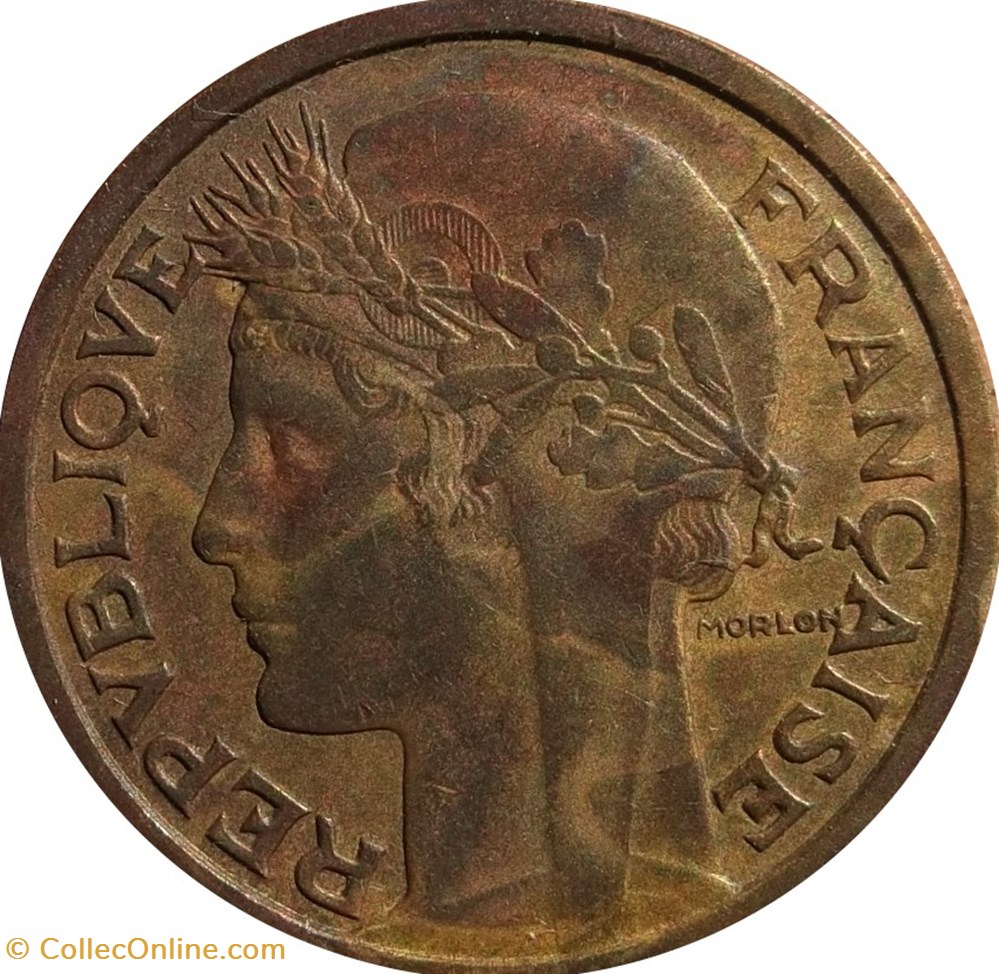 1 franc Morlon 1936 Paris F.219/7 monnaies 1 franc morlon 1936 paris f 219 7