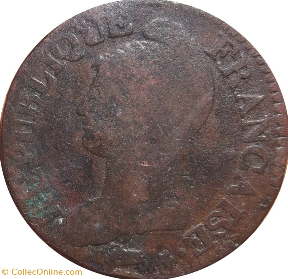 Cinq centimes Dupré, grand module 1797 Lille F.115/19 monnaies cinq centimes dupre grand module 1797 lille f 115 19