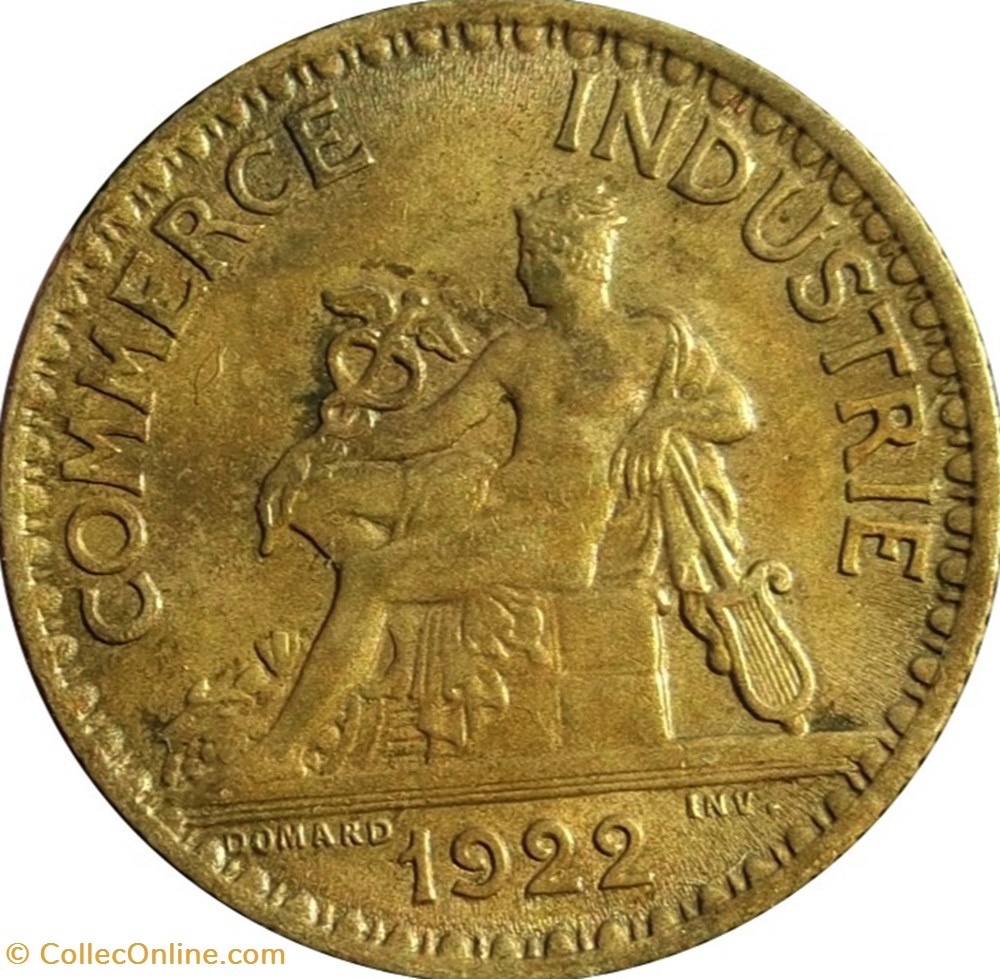 1 franc Chambres de Commerce 1922 monnaies 1 franc chambres de commerce 1922