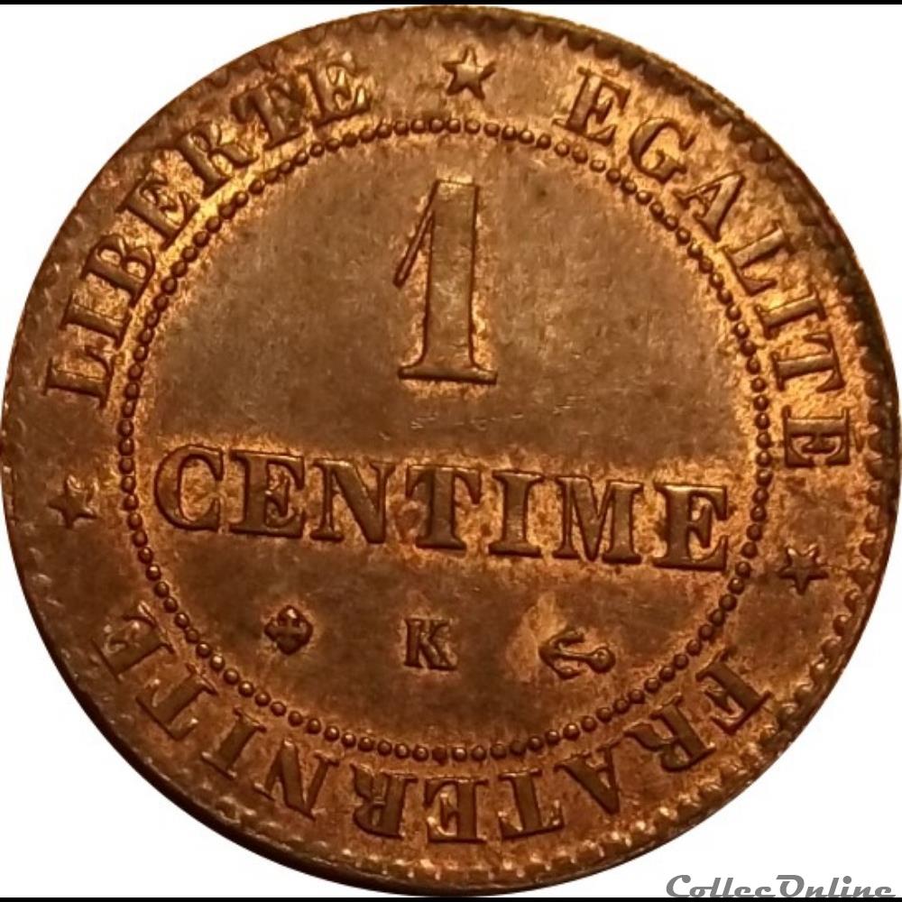 monnaie antique romaine 1 centime ceres 1872 k