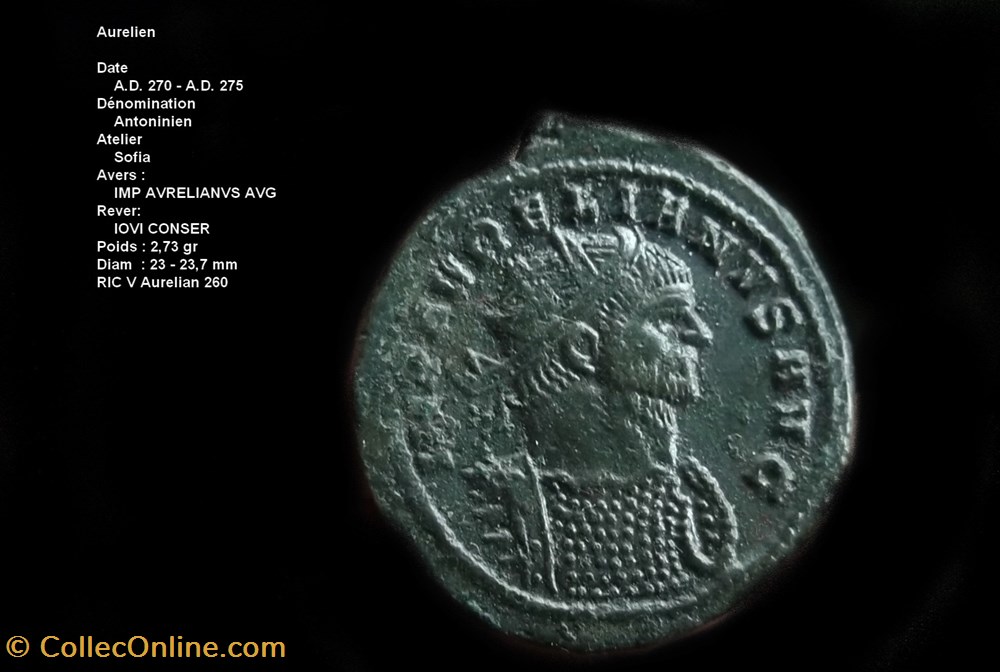 AURÉLIEN Antoninien monnaies antiques romaines republicaines imperiales aurelien antoninien