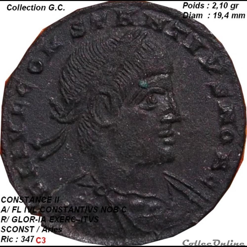 CONSTANCE II RIC 347 monnaie antique romaine constance ii ric 347