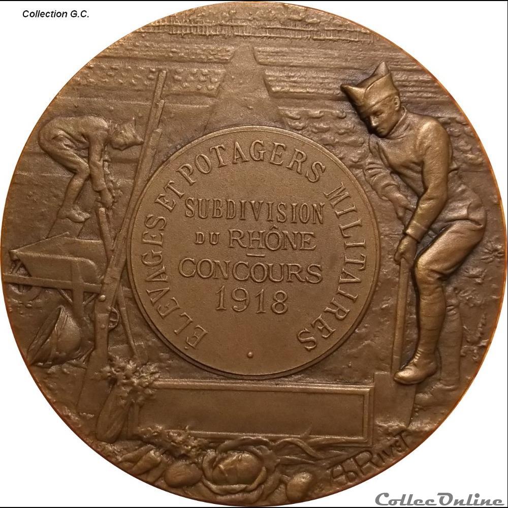 france empire medaille potagers militaires 1914 1918