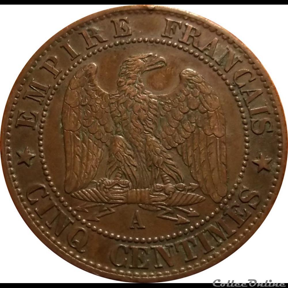 5 Centimes 1863 A monnaie france moderne 5 centimes 1863 a