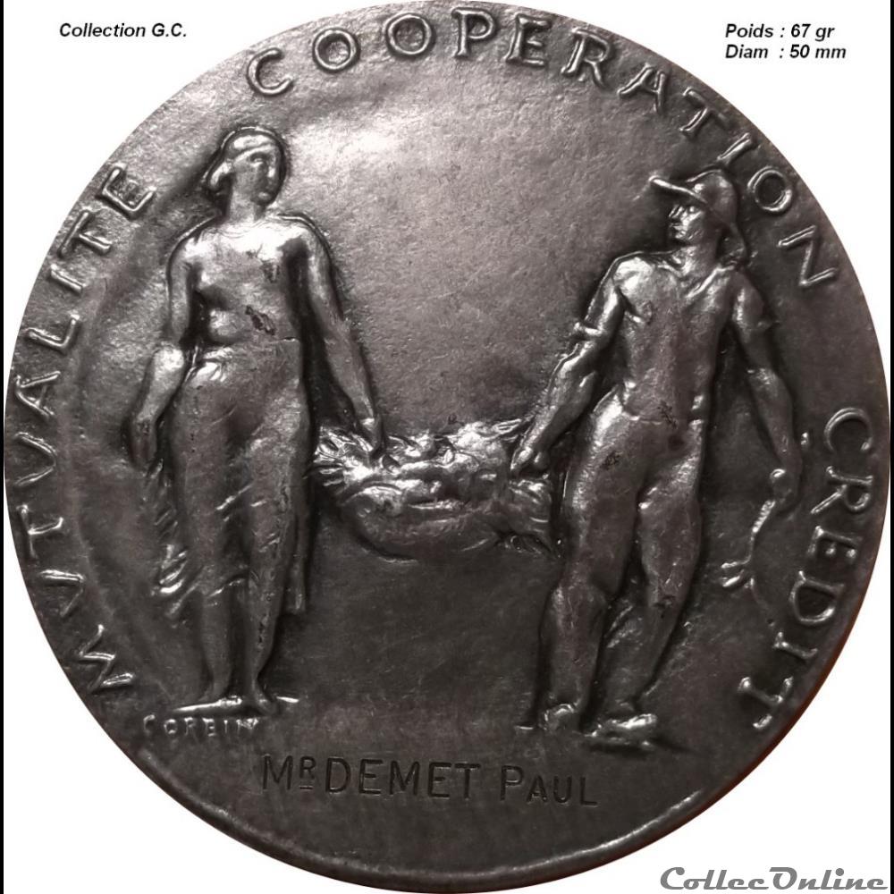 Numismatique Agricole medaille france commune de numismatique agricole