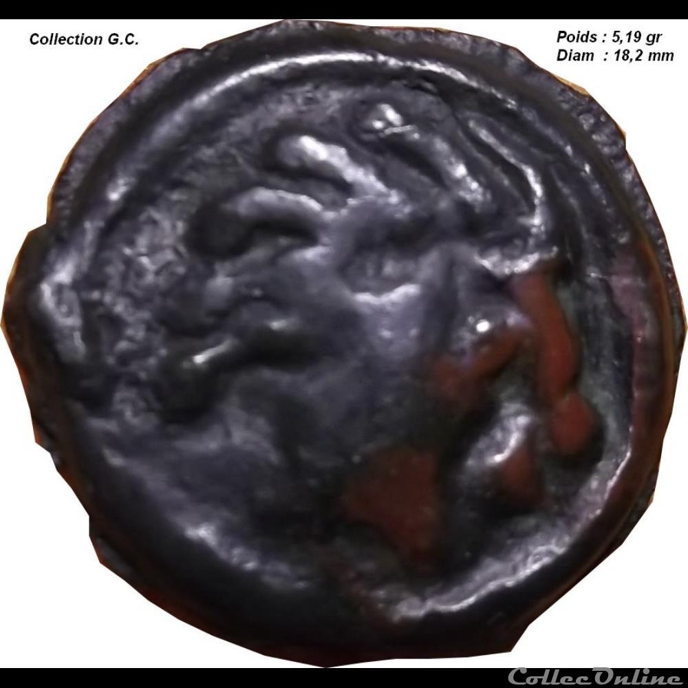 monnaie antique gauloise senons region de sens potin a la tete d indien