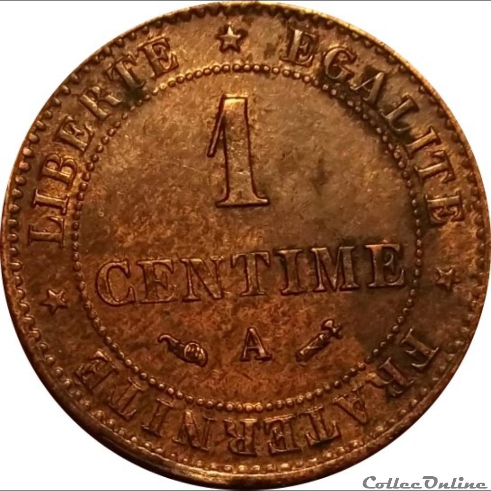 monnaie antique romaine 1 centime ceres 1888 a