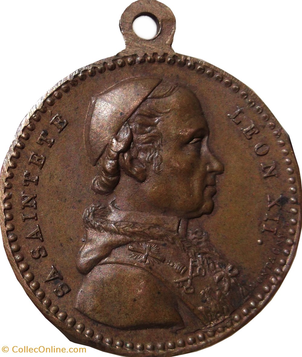 Médaille du pape Léon XII VATICAN ET ÉTATS PONTIFICAUX 1826 medailles medaille du pape leon xii vatican et etats pontificaux 1826