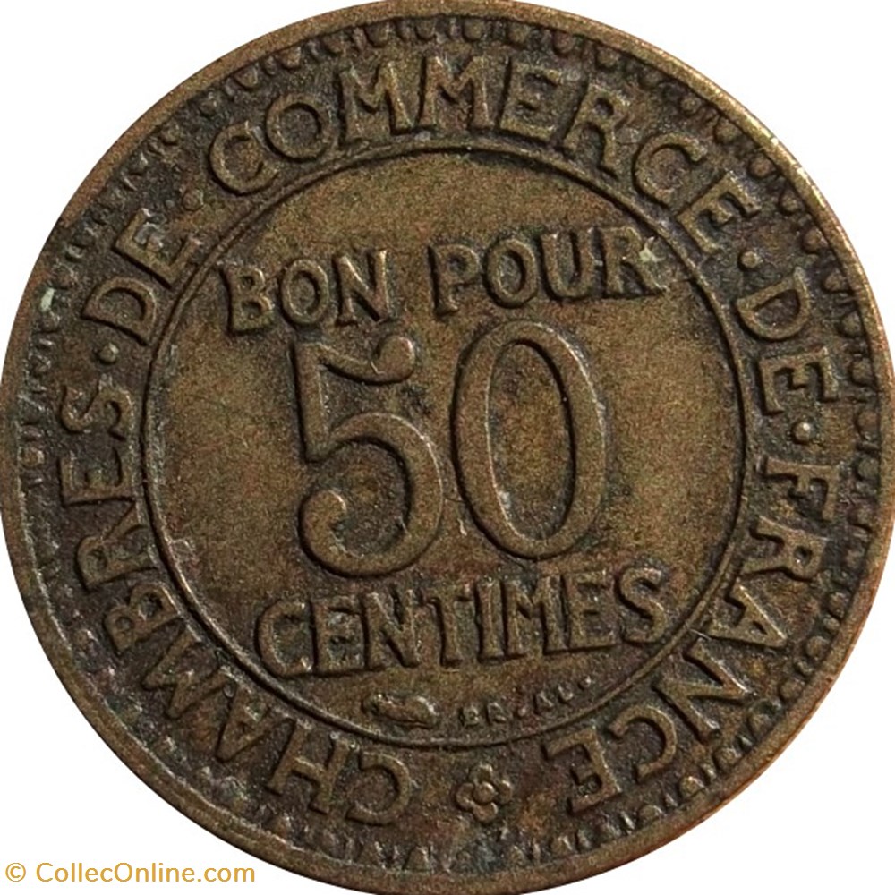 50 centimes Chambres de Commerce 1925 Paris F.191/7 monnaies 50 centimes chambres de commerce 1925 paris f 191 7