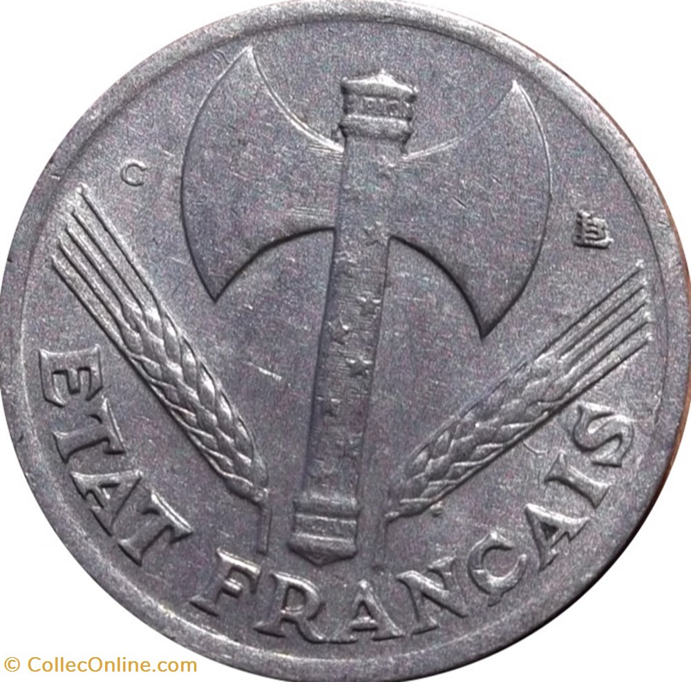 50 centimes Francisque, légère 1944 Castelsarrasin F.196/5 monnaies 50 centimes francisque legere 1944 castelsarrasin f 196 5