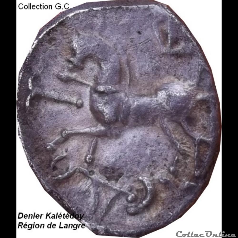 Lingons denier Kaletedoy monnaie antique gauloise lingons denier kaletedoy